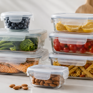 Glass Food Storage Containers with Airtight Lids