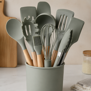 Heat-Resistant Silicone Kitchen Utensil Set